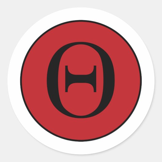 Sticker Rond Theta (Devant)