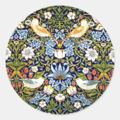 Sticker Rond Thief de fraises par William Morris (Devant)