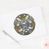 Sticker Rond Thief de fraises par William Morris (Enveloppe)