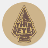 Sticker Rond Thin Eye (Devant)