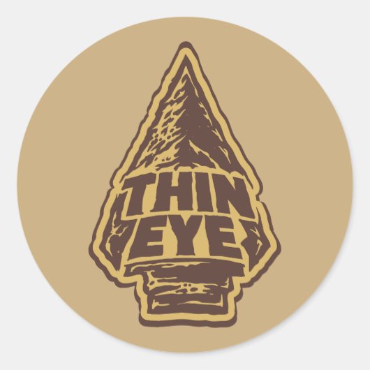 Sticker Rond Thin Eye (Devant)