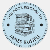 Sticker Rond This Book Belong (Devant)