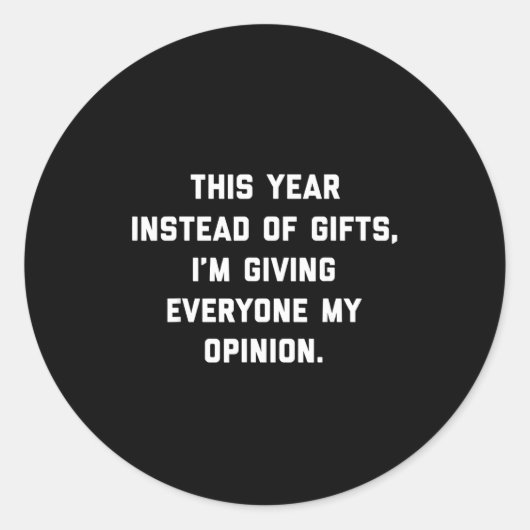 Sticker Rond This Instead Of Giving Everyone My Onion (Devant)