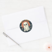Sticker Rond This Is BoSheet: Grumpy Ghost Halloween  (Enveloppe)