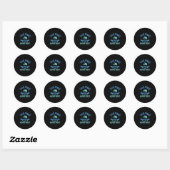 Sticker Rond This Piano Teacher Is Always (Feuille)