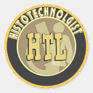 STICKER ROND THL BADGE HISTOTECHNOLOGIST HISTOLOGY TECH