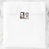 Sticker Rond Thomas Edison ne veut pas dire que sa citation est (Sac)