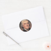 Sticker Rond Thomas Jefferson (Enveloppe)