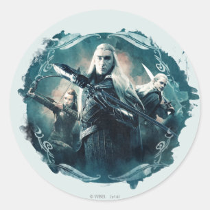 Sticker Rond Thranduil, graphique de TAURIEL™, et de LEGOLAS