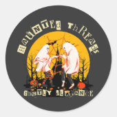 Sticker Rond Threads hantés GhoMajeur Elegance T-shirt (Devant)