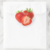 Sticker Rond Three strawberries (Sac)
