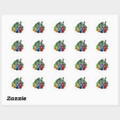 Sticker Rond three Venezuelan violins (Feuille)
