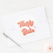 Sticker Rond Thrifty Babe Retro (Enveloppe)