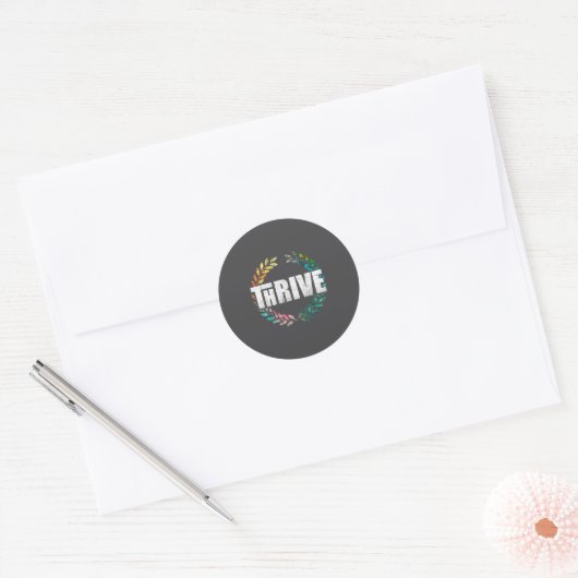 Sticker Rond Thrive (Enveloppe)