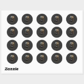 Sticker Rond Throne of Dust Dark Fantasy (Feuille)
