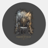 Sticker Rond Throne of Dust Dark Fantasy (Devant)