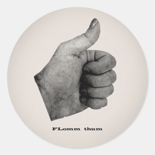 Sticker Rond Thum FLomm (Devant)