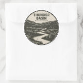 Sticker Rond Thunder Basin National Grassland Wyoming Stream (Sac)
