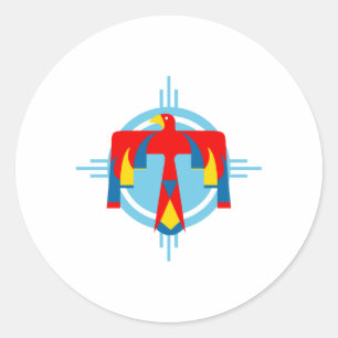 Sticker Rond Thunderbird indien