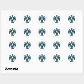 Sticker Rond thunderbird v2 (Feuille)