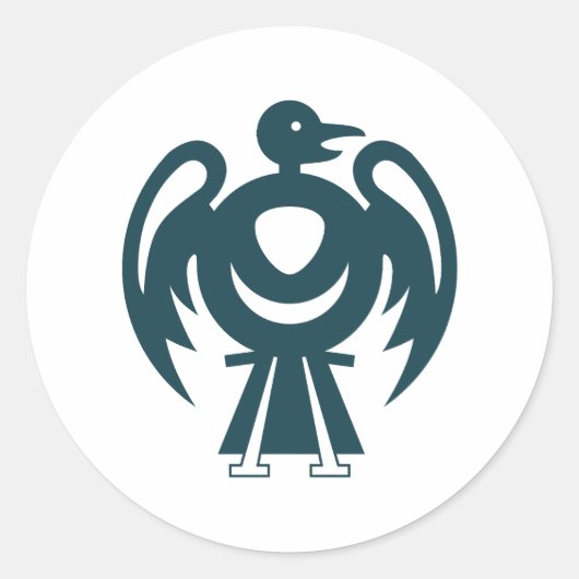 Sticker Rond thunderbird v2 (Devant)