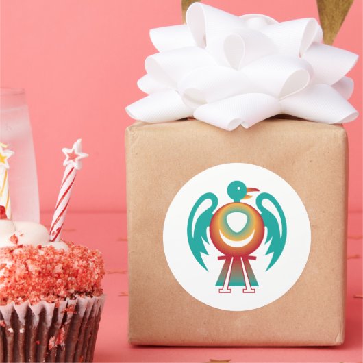 Sticker Rond thunderbird v2 (Fête)