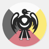 Sticker Rond thunderbird v2 (Devant)