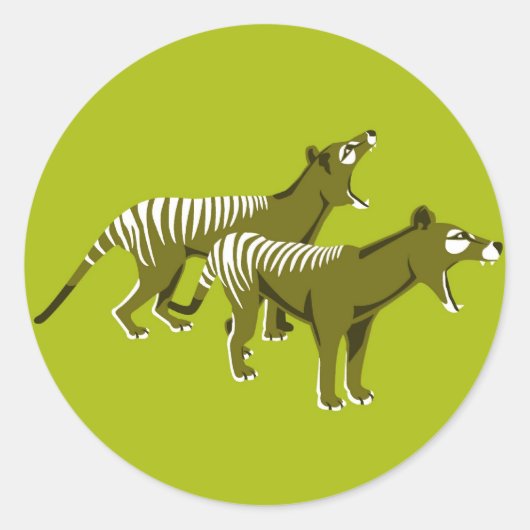 Sticker Rond Thylacine (Devant)