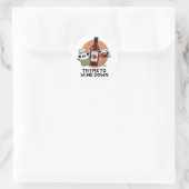 Sticker Rond Thyme Pour Vivre Drôle Chill Pun (Sac)