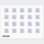 Sticker Rond Thyroïde Maladie Papillon celtique 3 (Feuille)