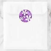 STICKER ROND TIARE (PURPLE) (Sac)