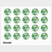 STICKER ROND TIARE (VERT) (Feuille)