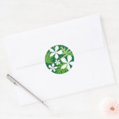 STICKER ROND TIARE (VERT) (Enveloppe)