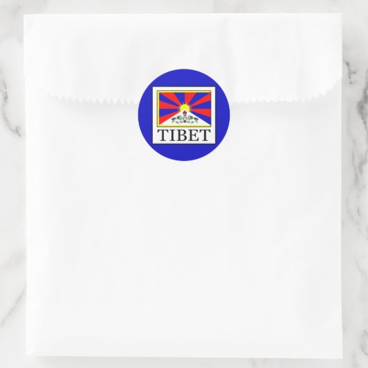 Sticker Rond Tibet (Sac)