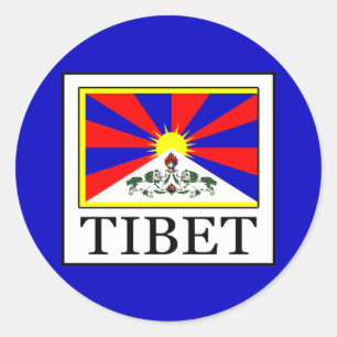 Sticker Rond Tibet
