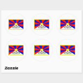 Sticker Rond Tibet FLAG International (Feuille)
