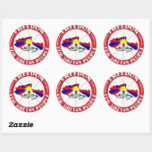 Sticker Rond tibet libre (Feuille)