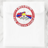 Sticker Rond tibet libre (Sac)