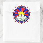 Sticker Rond tibet libre (Sac)