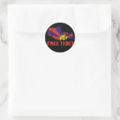 STICKER ROND TIBET T-SHIRTS GRATUIT & GEAR (Sac)