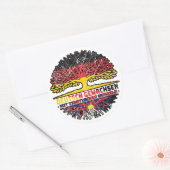 Sticker Rond Tibet Tibetisch Deutsch Deutschland Baum Wurzel (Enveloppe)