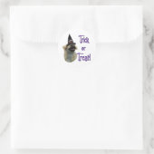 Sticker Rond Tibétain Spaniel Trick (Sac)