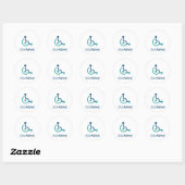Sticker Rond ticker thizAbled (Feuille)