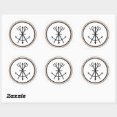Sticker Rond Tidents, Spears et Harpoons (Feuille)