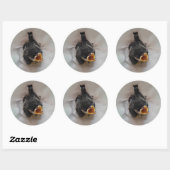Sticker Rond Tidi my Bird le Parus Major (Feuille)