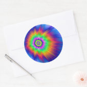 Sticker Rond Tie Dye Fireball (Enveloppe)