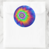 Sticker Rond Tie Dye Fireball (Sac)