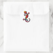Sticker Rond Tie Dye Gecko Lizard (Sac)