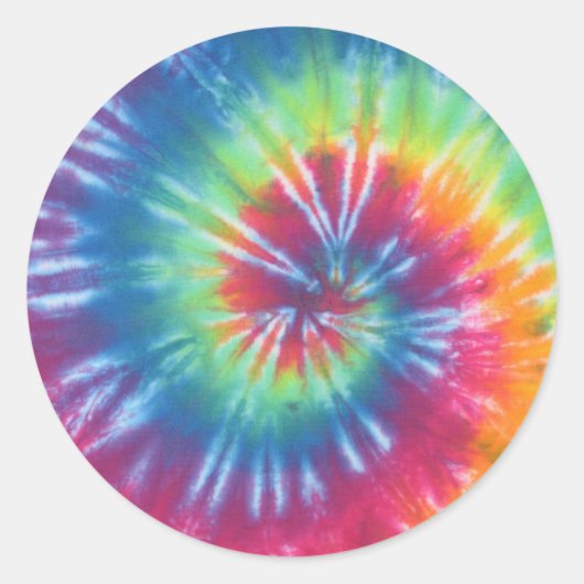 Sticker Rond Tie Dye One (Devant)