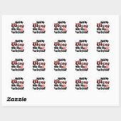Sticker Rond Tiens mon vin (Feuille)